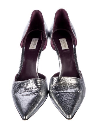 Max Mara Leather Animal Print D'Orsay Pumps