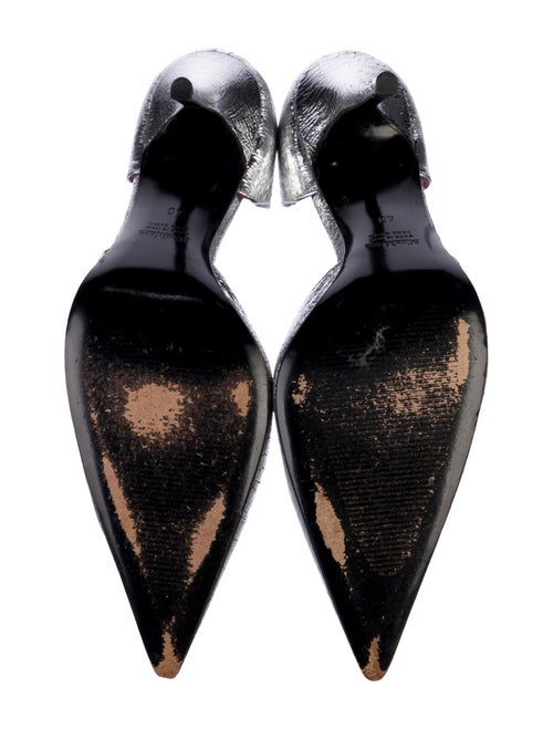 Max Mara Leather Animal Print D'Orsay Pumps