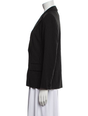 Max Mara Virgin Wool Striped Blazer