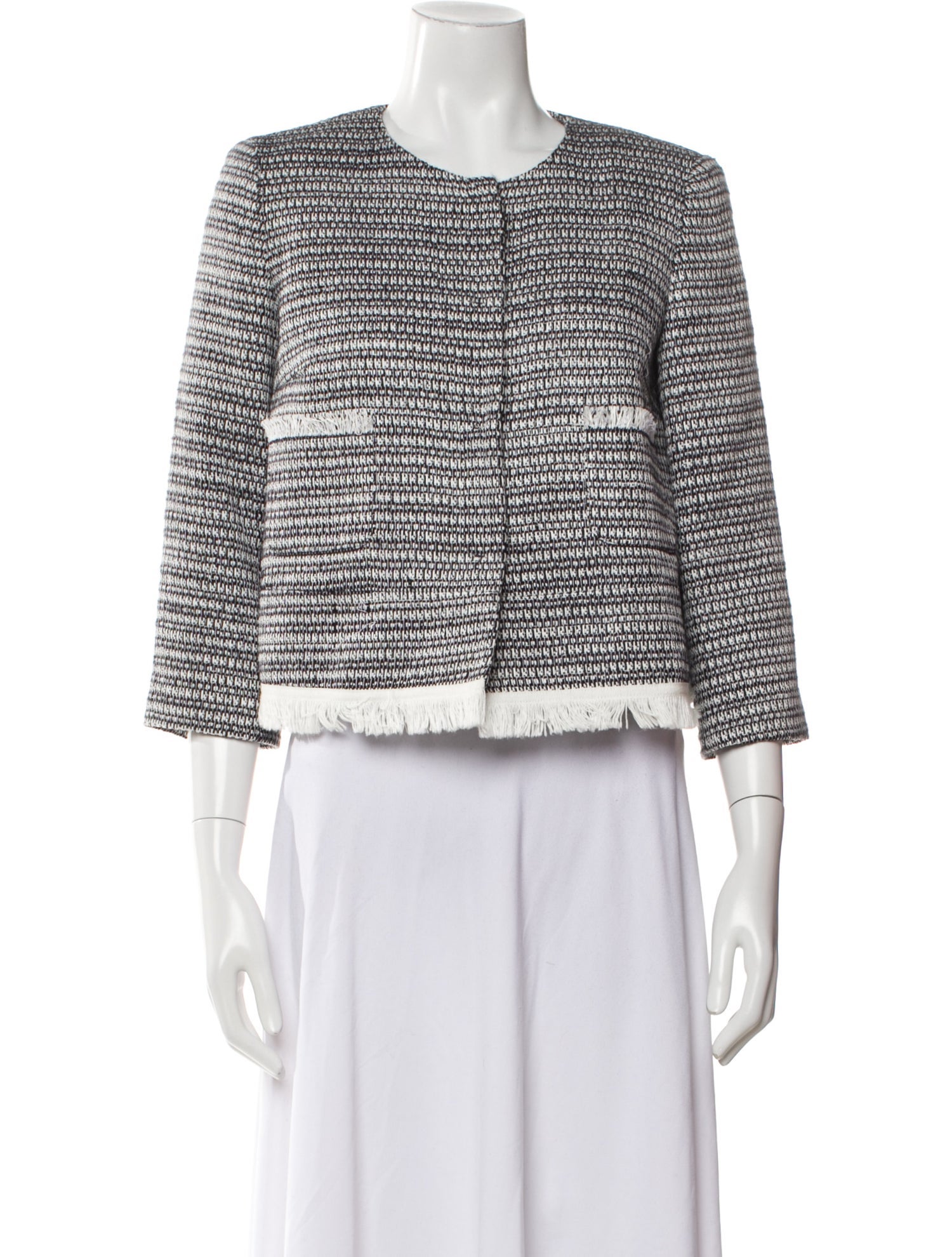 Max Mara Tweed Pattern Evening Jacket