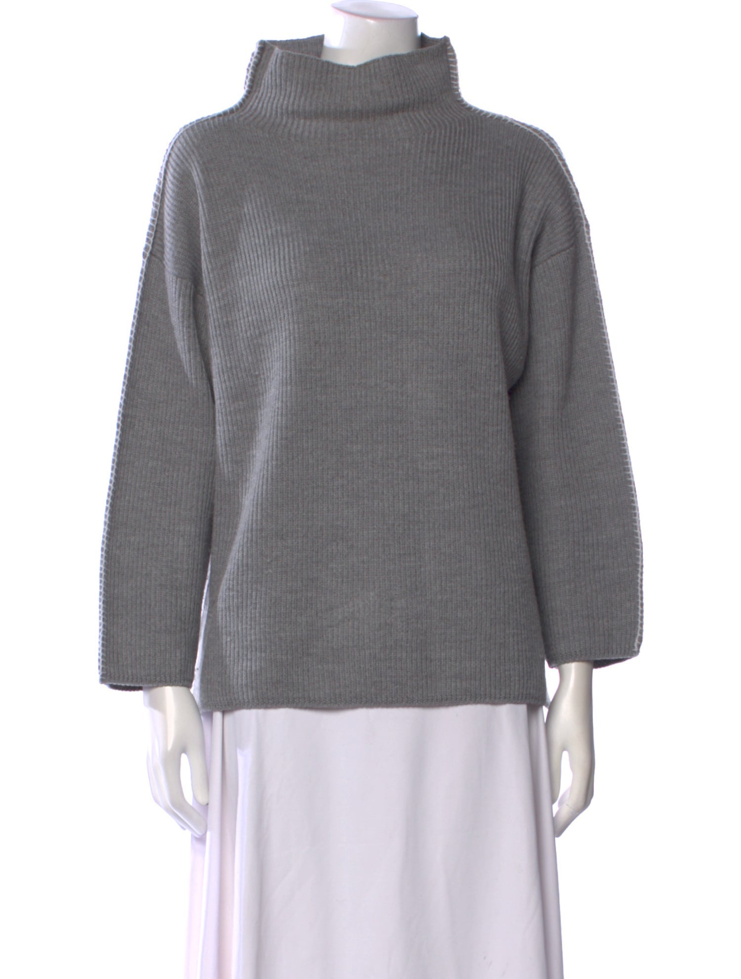 Max Mara Leisure Virgin Wool Turtleneck Sweater