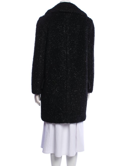 Max Mara Tweed Pattern Fur Coat