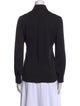 Max Mara Silk Long Sleeve Button-Up Top