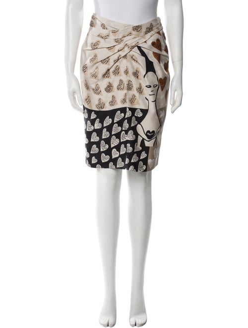 Max Mara Silk Knee-Length Skirt