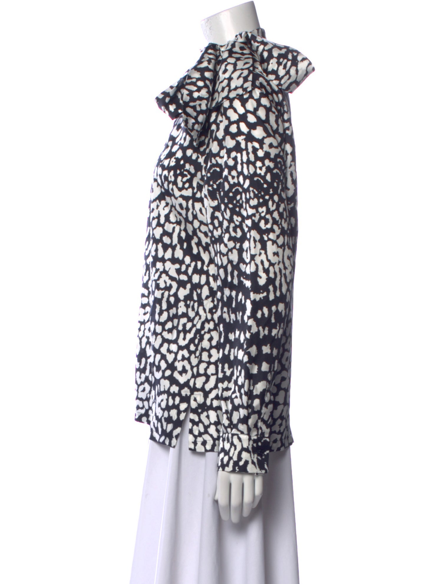 Max Mara Silk Animal Print Blouse w/ Tags