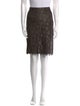 Max Mara Lace Pattern Knee-Length Skirt
