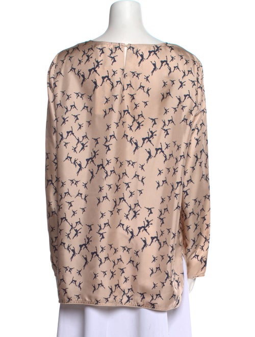 Max Mara Printed Bateau Neckline Tunic