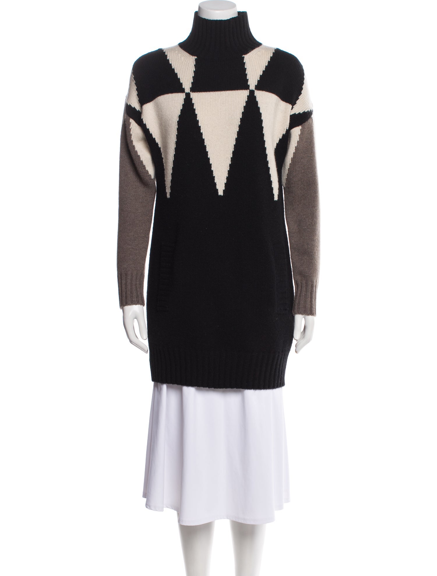 Max Mara Striped Turtleneck Sweater