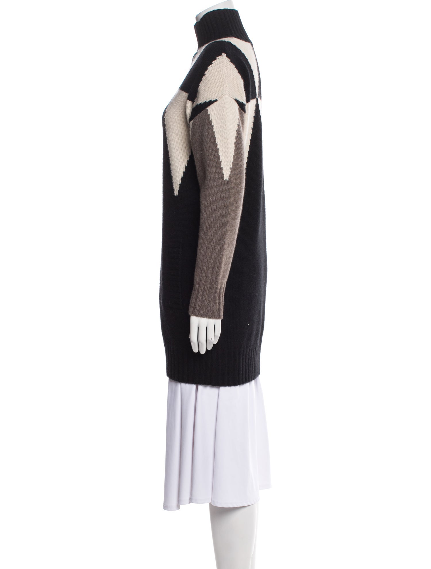 Max Mara Striped Turtleneck Sweater