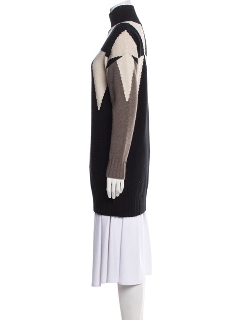 Max Mara Striped Turtleneck Sweater