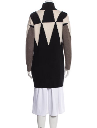 Max Mara Striped Turtleneck Sweater