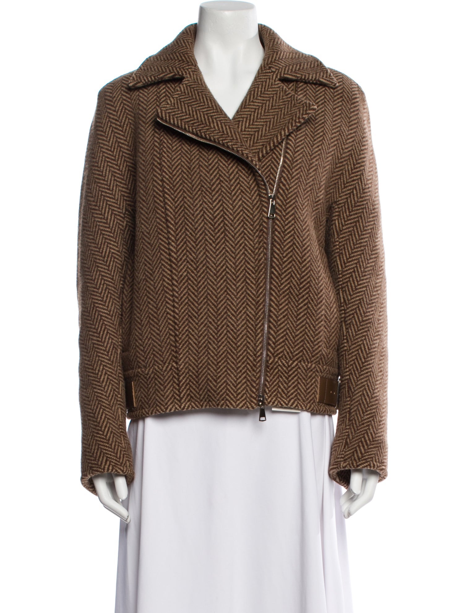 Max Mara Virgin Wool Tweed Pattern Jacket