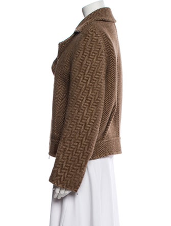 Max Mara Virgin Wool Tweed Pattern Jacket