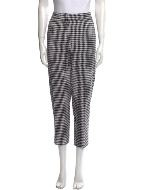 Max Mara Plaid Print Straight Leg Pants