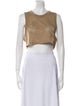 Max Mara Scoop Neck Sleeveless Crop Top