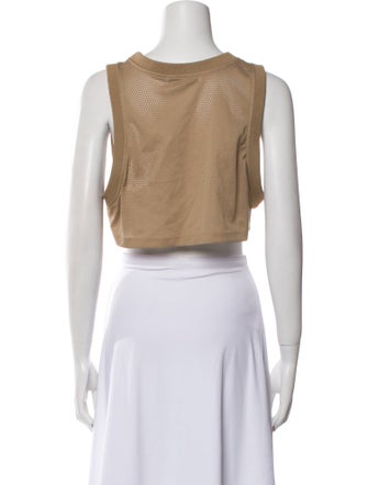 Max Mara Scoop Neck Sleeveless Crop Top