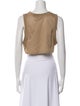 Max Mara Scoop Neck Sleeveless Crop Top