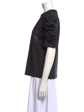 Max Mara Crew Neck Short Sleeve Top