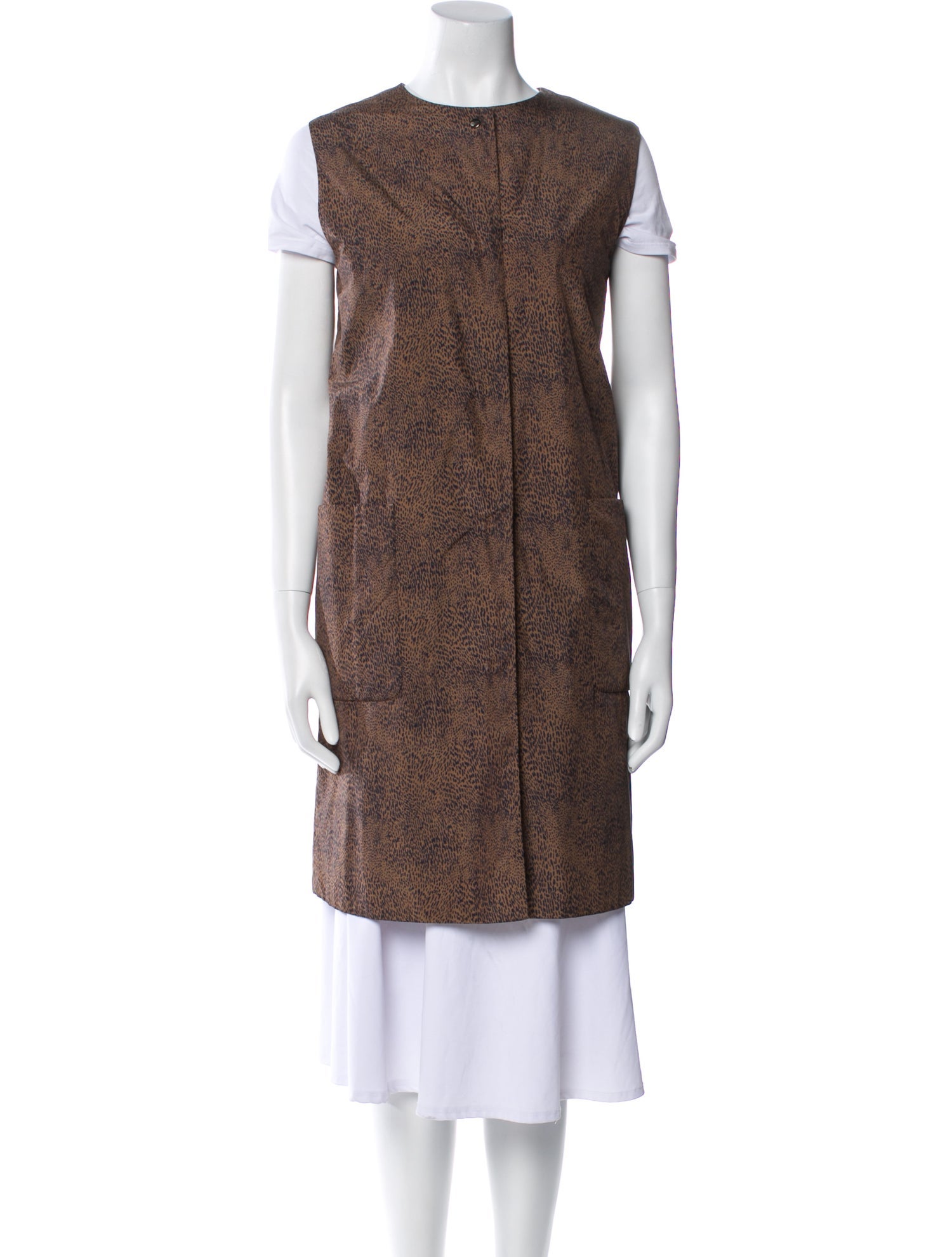Max Mara Animal Print Vest