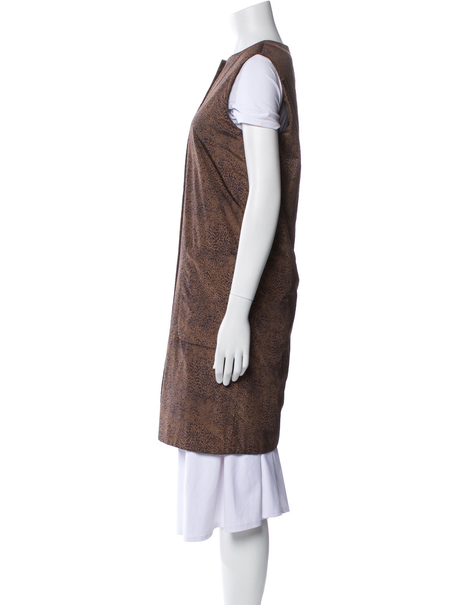 Max Mara Animal Print Vest