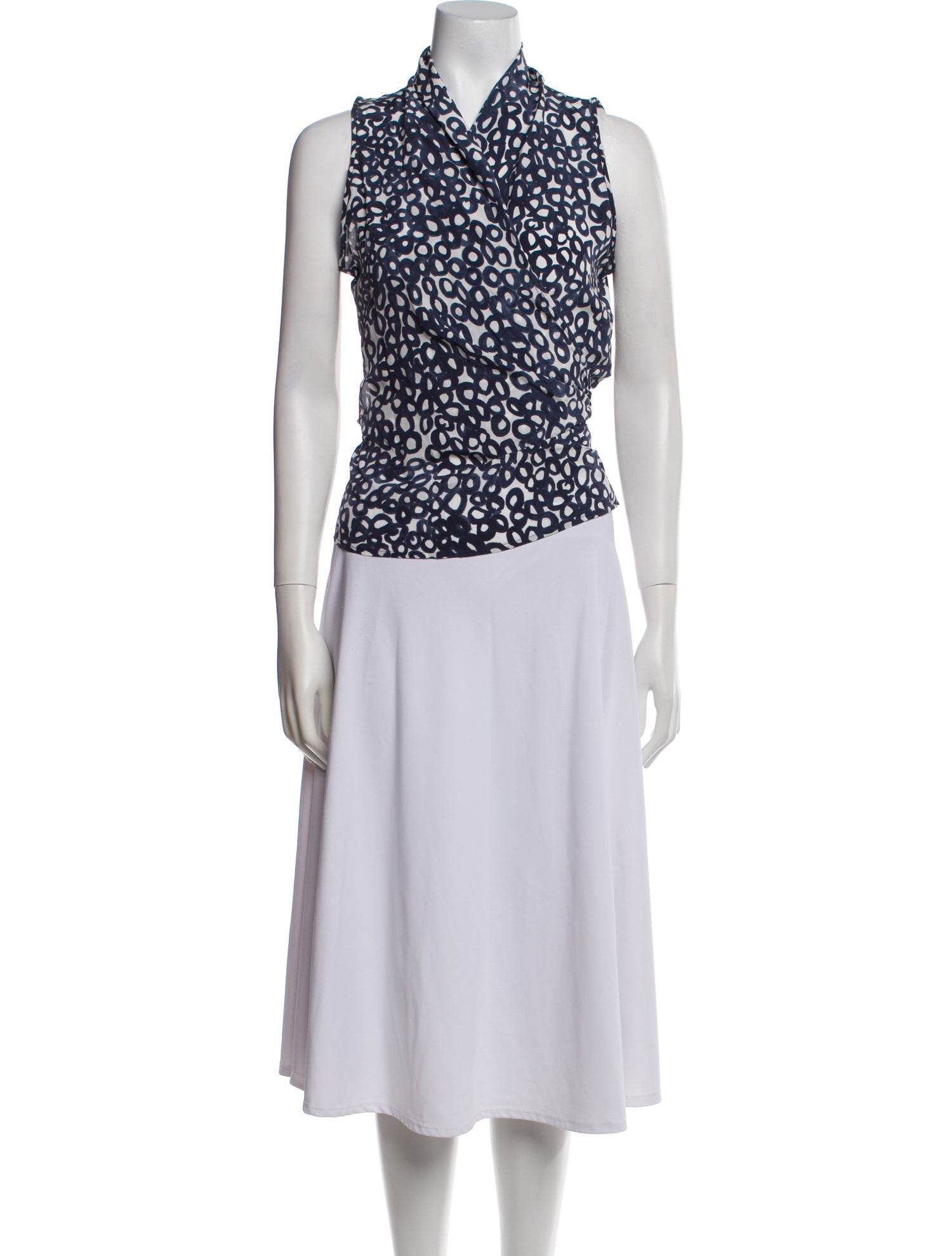 Max Mara Silk Printed Tunic w/ Tags