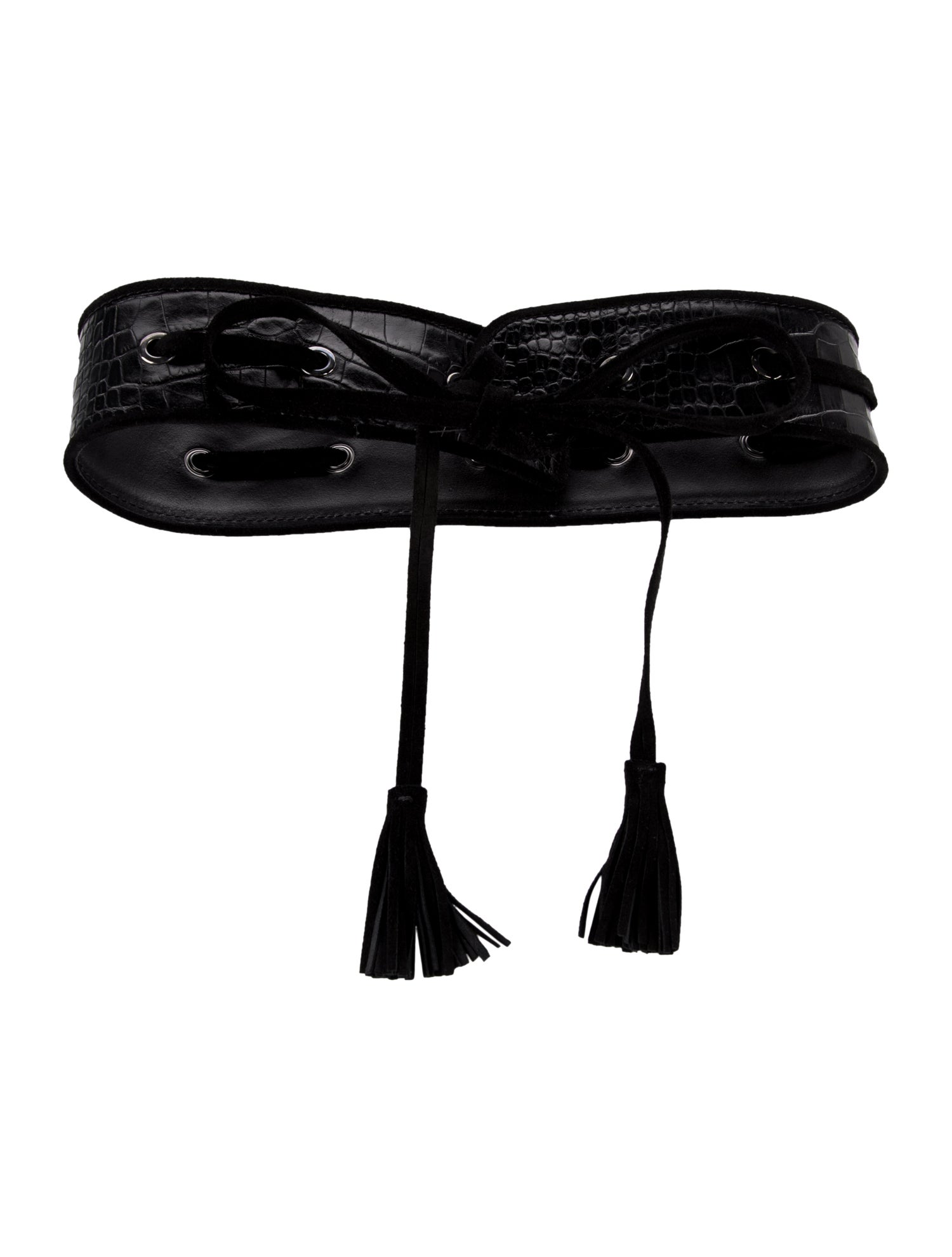 Max Mara Wide Suede Waist Belt