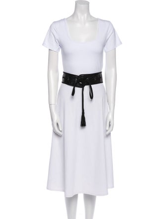 Max Mara Wide Suede Waist Belt