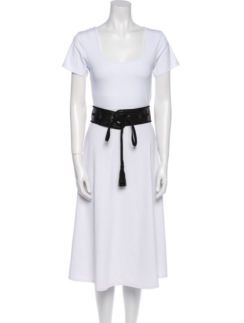 Max Mara Wide Suede Waist Belt