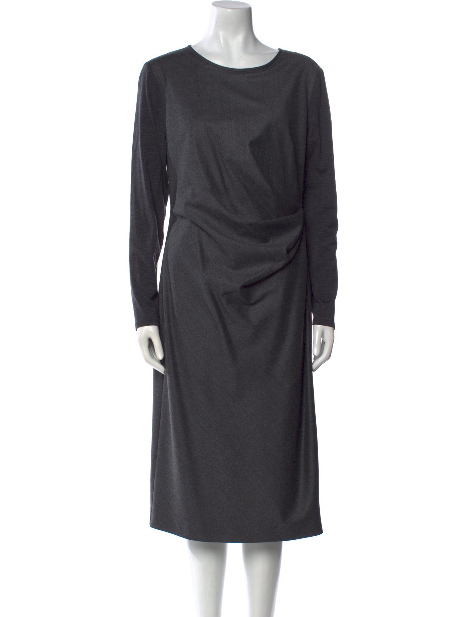 Max Mara Virgin Wool Midi Length Dress
