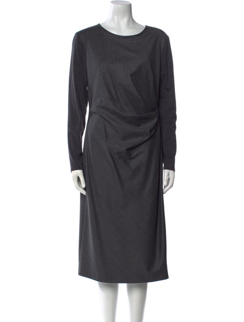 Max Mara Virgin Wool Midi Length Dress