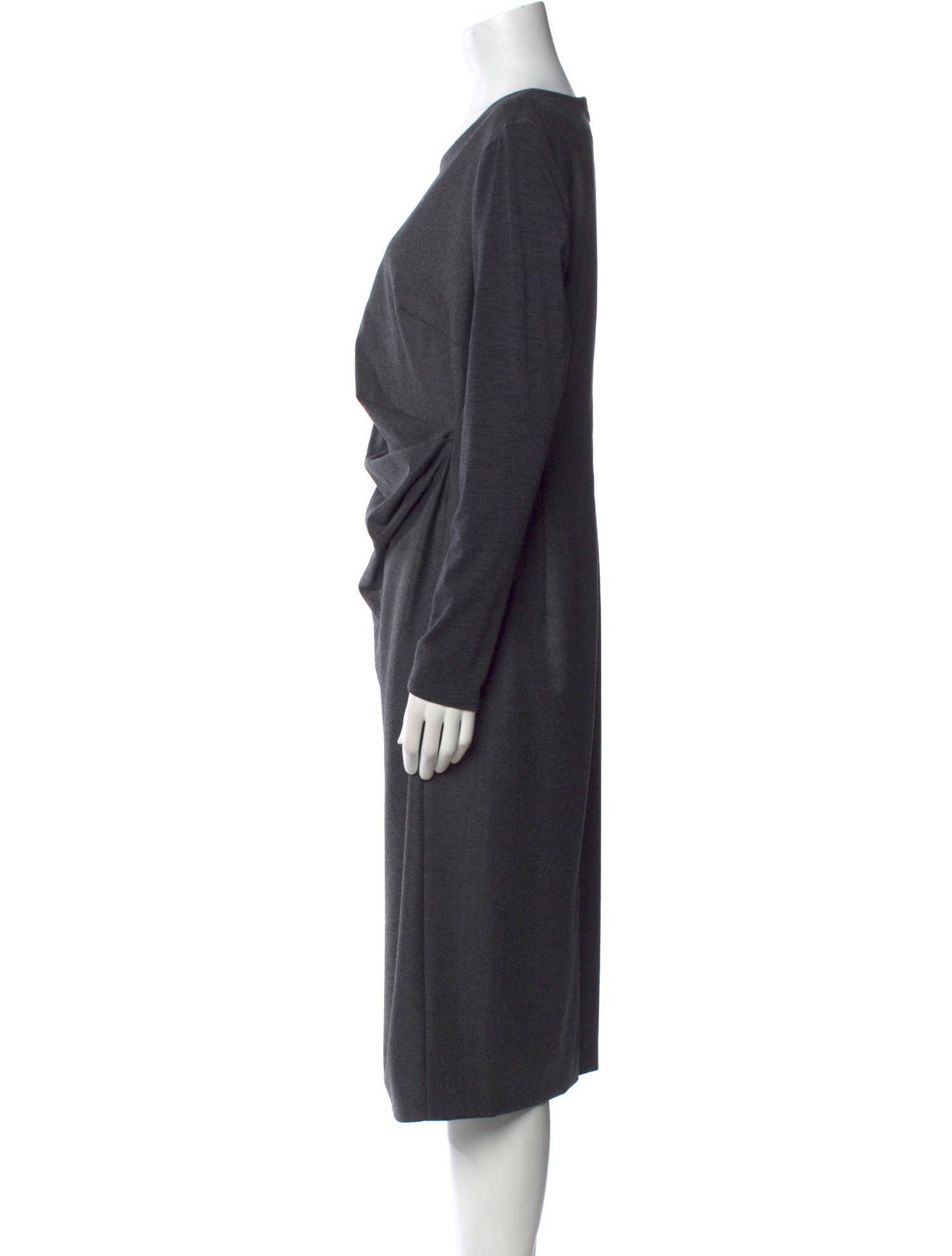 Max Mara Virgin Wool Midi Length Dress