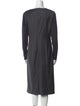Max Mara Virgin Wool Midi Length Dress