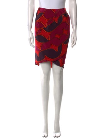 Max Mara Silk Knee-Length Skirt