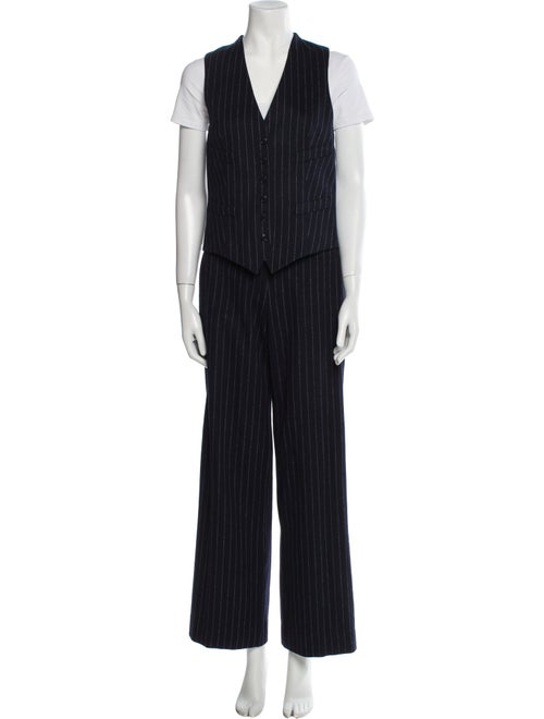 Max Mara Wool Striped Pantsuit