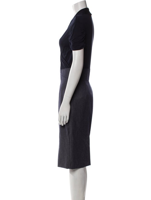 Max Mara V-Neck Midi Length Dress