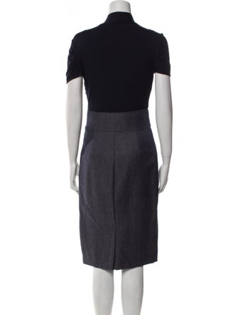 Max Mara V-Neck Midi Length Dress