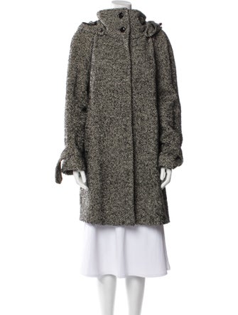 Max Mara Wool Tweed Pattern Coat