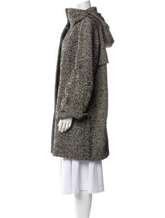 Max Mara Wool Tweed Pattern Coat