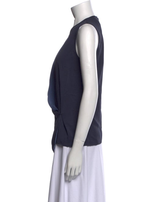 Max Mara Silk Crew Neck Top