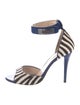 Max Mara Ponyhair Animal Print Sandals