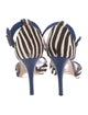 Max Mara Ponyhair Animal Print Sandals