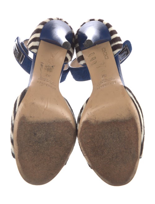 Max Mara Ponyhair Animal Print Sandals