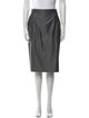 Max Mara Virgin Wool Knee-Length Skirt