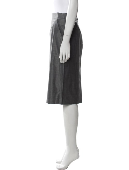 Max Mara Virgin Wool Knee-Length Skirt
