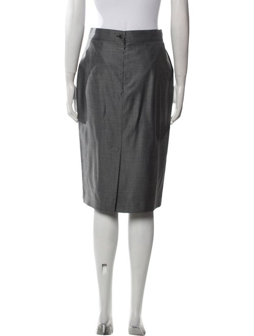 Max Mara Virgin Wool Knee-Length Skirt