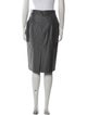 Max Mara Virgin Wool Knee-Length Skirt
