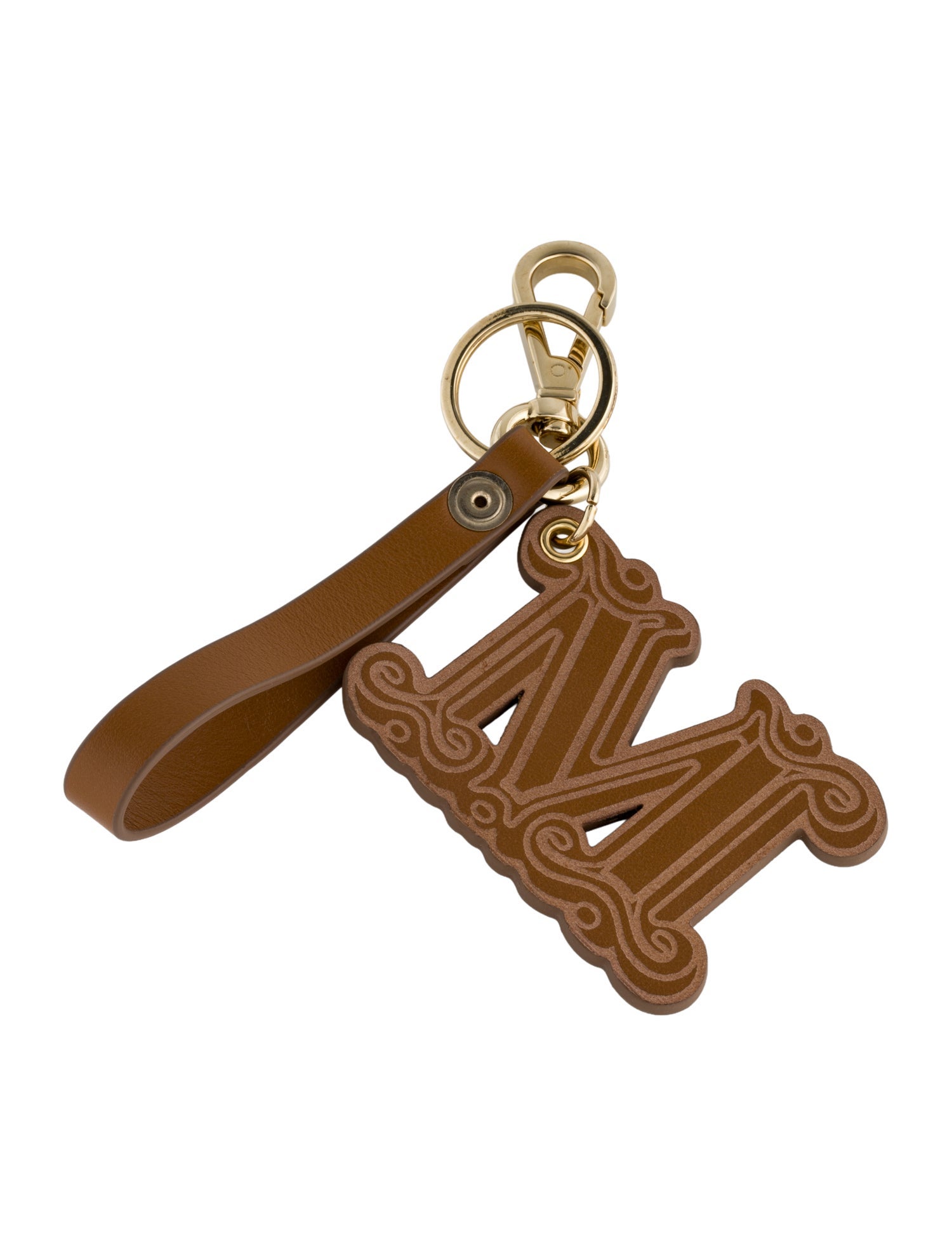 Max Mara Embossed Leather Keychain