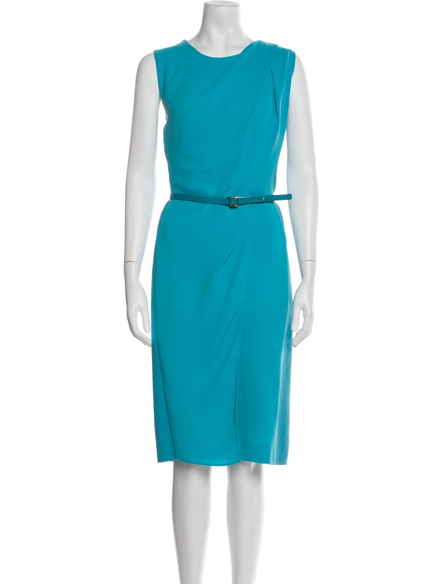 Max Mara Crew Neck Midi Length Dress