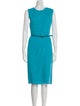 Max Mara Crew Neck Midi Length Dress