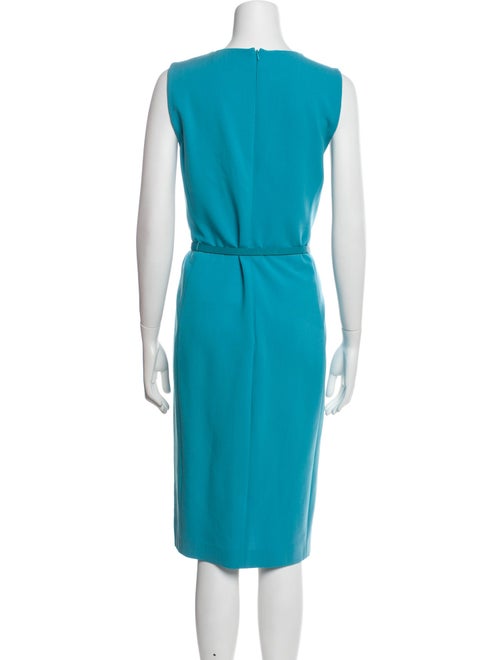 Max Mara Crew Neck Midi Length Dress